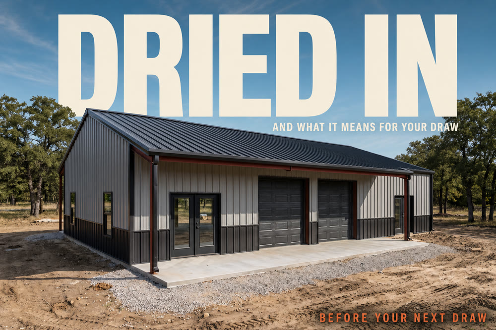 What dried-in means
