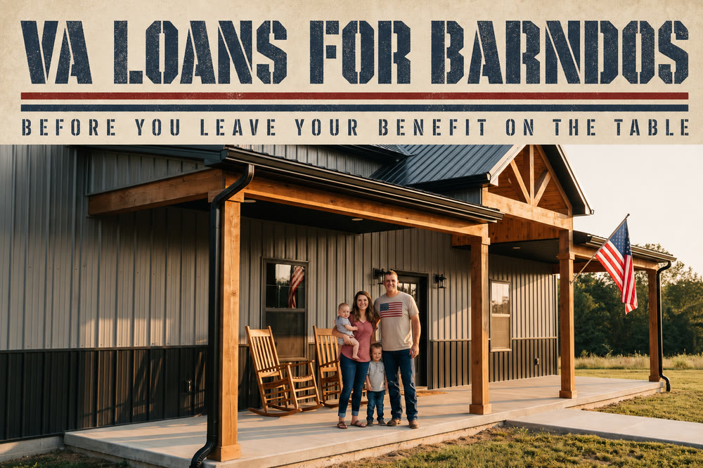 VA loans for barndominiums