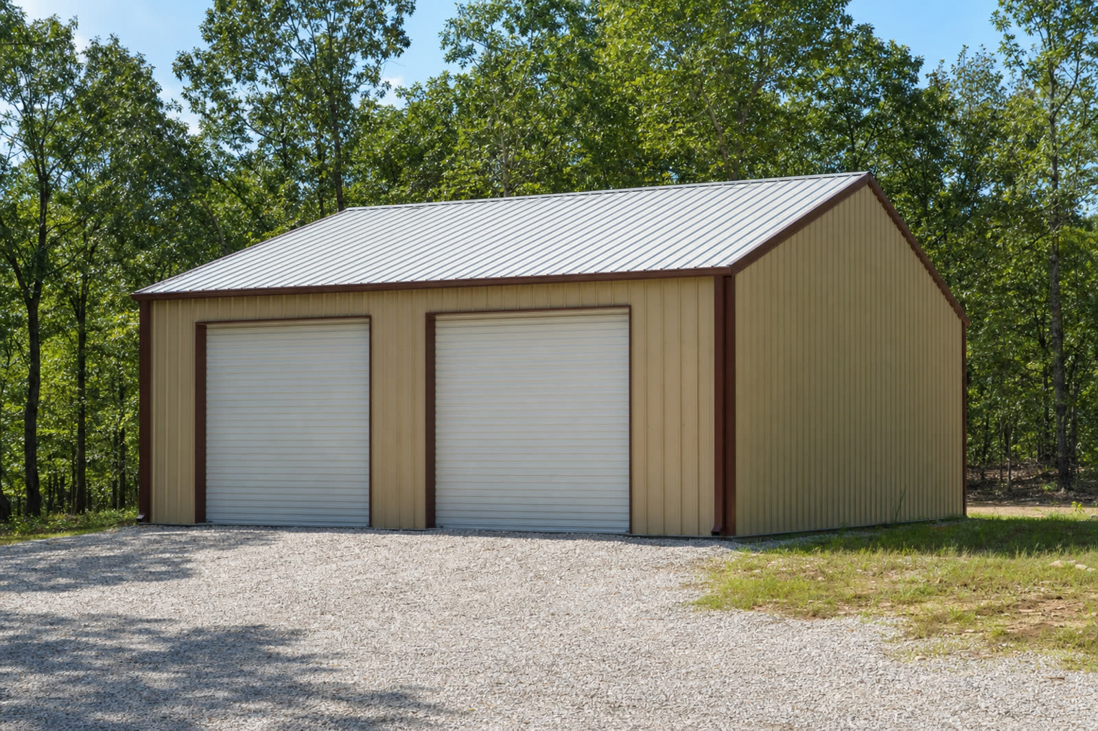 30x40 red-iron workshop building